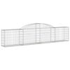 vidaXL Schanskorf gewelfd 300x30x60/80 cm gegalvaniseerd ijzer