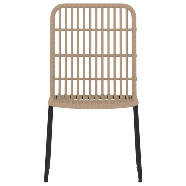 vidaXL 7-delige Tuinset eikenkleurig