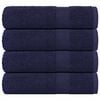 vidaXL Badhanddoeken FROGN 4 st 100x150 cm 360 g/m&sup2; marineblauw
