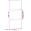 vidaXL Schuifdeur 102,5x205 cm gehard glas en aluminium wit