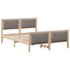 vidaXL Bedframe met hoofdeinde Taupe 160 x 200 cm Stof