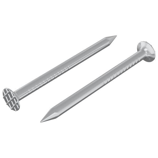 vidaXL Spijkers voor hout 2 stuks Zilver &Oslash; 3 x 15 mm Metaal