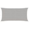vidaXL Zonneschaduwzeil Lichtgrijs en wit. 2,5 x 6 m HDPE