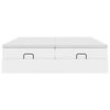 vidaXL Ottoman bed met matrassen 180x200cm kunstleer wit