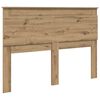 vidaXL Hoofdbord met hoofdeinde Artisan Eiken 160 cm Bewerkt hout