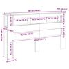 vidaXL Hoofdeinde met LED 180x18,5x103,5 cm bewerkt hout oud hout