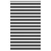vidaXL Zebra rolgordijn 140x230 cm stofbreedte 135,9 cm zwart