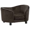 vidaXL Hondenbank 69x49x40 cm pluche bruin