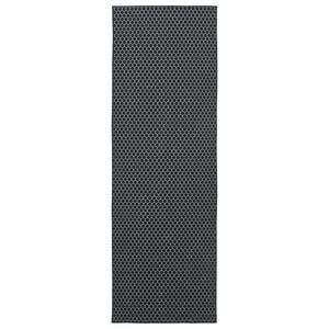 vidaXL Vloerkleedloper ORIZ 1150 gsm Zwart gaaspatroon