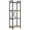 vidaXL Boekenkast 40 x 30 x 119 cm Bewerkt hout Artisan Eiken