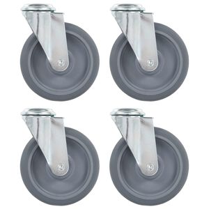 vidaXL Zwenkwielen met boutgaten 4 st 125 mm