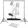 vidaXL Fotostudioset met verlichtingsset en achtergrond