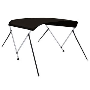 vidaXL Biminitop 2 bogen 180x130x110 cm zwart