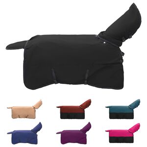 vidaXL Paardendeken Donkergroen en Zwart 95 cm Polyester