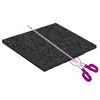 vidaXL Rubber granulaat patio pad Zwart 9 x 9 x 0,3 cm Rubber