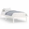 vidaXL Bedframe massief grenenhout wit 90x200 cm