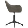vidaXL Eetkamerstoelen draaibaar 6 st fluweel donkergrijs
