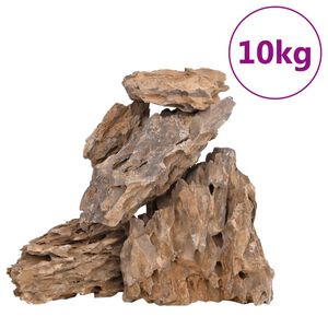 vidaXL Drakenstenen gemende kleur 10 kg 10-30 cm