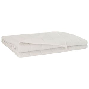 vidaXL Verzwaringsdeken Wit 122 x 183 cm 9 kg 100% Katoen 205T
