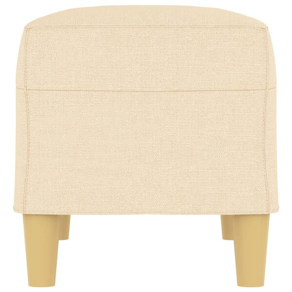 vidaXL Bankje 70x35x41 cm stof crèmekleurig