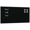 vidaXL Magneetbord voor aan de wand 40x20 cm gehard glas zwart