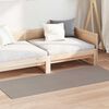 vidaXL Vloerkleden Rechthoekig LUGO Taupe 200 x 80 cm Polyester