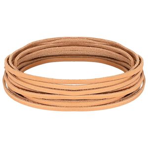 vidaXL Leren Strap Licht Bruin 200 x 0,3 cm Leer