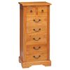 vidaXL Ladekast Naturel 45 x 35 x 100,5 cm Massief Mahoniehout
