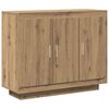 vidaXL Dressoir 92x35x75 cm bewerkt hout artisanaal eikenkleur