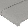vidaXL Boxspring met matras stof lichtgrijs 180x200 cm