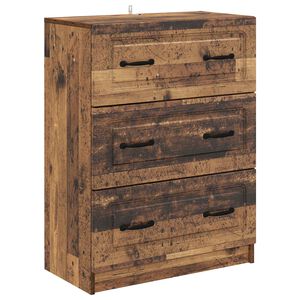 vidaXL Ladenkast Oud hout 66 x 34,5 x 87 cm Bewerkt hout