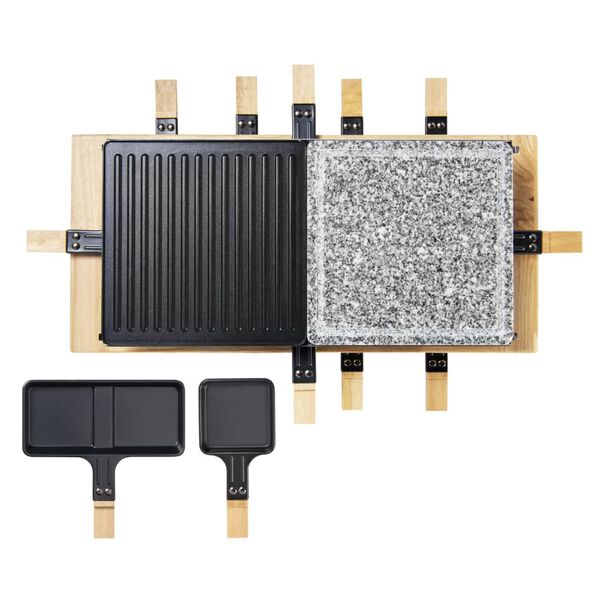 Bestron Gourmetstel ARG300BW 1500 W XL hout zwart