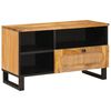 vidaXL TV-kast met lade Bruin 80 x 33 x 46 cm Massief Mango Hout