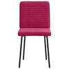 vidaXL Eetkamerstoelen 2 st fluweel wijnrood