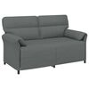 vidaXL Bank 100% polyester metalen frame MDF, Multiplex
