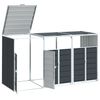 vidaXL Containerberging voor 3 containers 216x81x115cm staal antraciet
