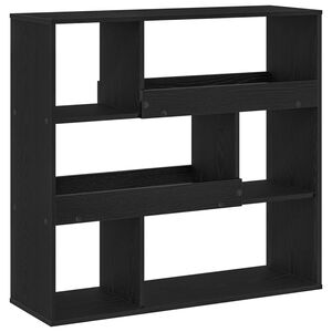 vidaXL Boekenplank Zwart Eiken 100 x 33 x 94,5 cm Bewerkt hout