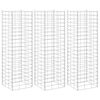vidaXL Schanskorf plantenbakken 3 st verhoogd 30x30x100 cm ijzer