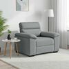 vidaXL Fauteuil 100x81x84 cm stof lichtgrijs