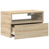 vidaXL Nachtkastjes 2 st wandgemonteerd 45x26x28,5cm sonoma eikenkleur
