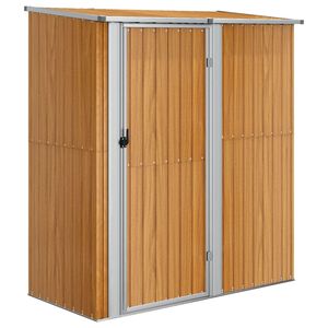 vidaXL Tuinhuis 180,5x97x209,5 cm gegalvaniseerd staal houtlook