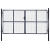 vidaXL Tuinhek van gaas gegalvaniseerd staal 300x150 cm grijs