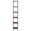 vidaXL Boekenkast 6-laags 40x30x188 cm bewerkt hout bruin eikenkleur