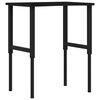 vidaXL Werkbank 80x60x(71,5-98) cm eikenhout donkerbruin