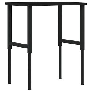 vidaXL Werkbank 80x60x(71,5-98) cm eikenhout donkerbruin