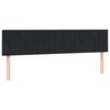 vidaXL Boxspring met matras fluweel zwart 200x210 cm