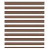 vidaXL Zebra rolgordijn 125x150 cm stofbreedte 120,9cm polyester bruin