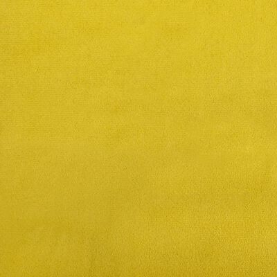 vidaXL Slaapbank met onderschuifbed 100x200 cm fluweel geel
