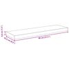 vidaXL Wandschappen zwevend 2 st 80x23,5x3,8 cm MDF grijs