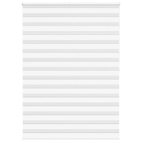 vidaXL Zebra rolgordijn 165x200 cm stofbreedte 160,9cm polyester wit